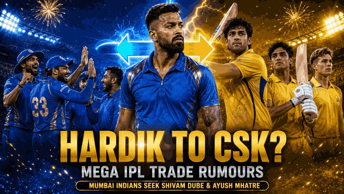 IPL 2027: Hardik Pandya to CSK? Mumbai Indians Reportedly Demand Shivam Dube and Ayush Mhatre in Mega IPL Trade